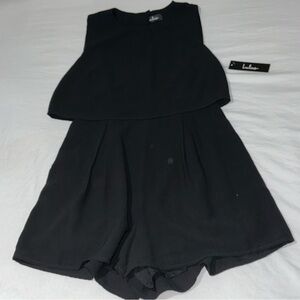 Lulu's Elegant Black Women’s Romper